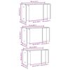 vidaXL Nesting Tables 3 pcs Grey Sonoma Engineered Wood