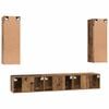 vidaXL TV Cabinet Set Wall-mounted 5 pcs Old Wood Engineered Wood