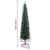 vidaXL Artificial Slim Christmas Tree 300 LEDs 240 cm
