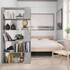vidaXL Book Cabinet/Room Divider Concrete Grey 80x24x159 cm Engineered Wood