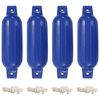 vidaXL Boat Fenders 4 pcs Blue &Oslash; 11x40 cm PVC
