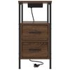 vidaXL Bedside Cabinet 2 pcs Brown Oak 30 x 48 x 61 cm Engineered Wood