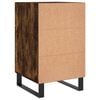 vidaXL Bedside Cabinet Smoked Oak 40x40x66 cm Engineered Wood