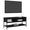 vidaXL TV Cabinet Set Black Oak 100 x 35 x 45 cm Engineered Wood