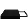 vidaXL Floating Wall Shelves 4 pcs High Gloss Black 40x23x3.8 cm MDF