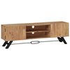 vidaXL TV Stand | Natural Wood | Solid Acacia Wood | 140 cm Width | TV Stand
