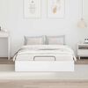vidaXL Ottoman Bed Frame White 193 x 120 x 25 cm Engineered Wood