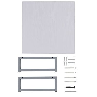 vidaXL Bathroom Wall Shelf for Basin White 40x40x16.3 cm