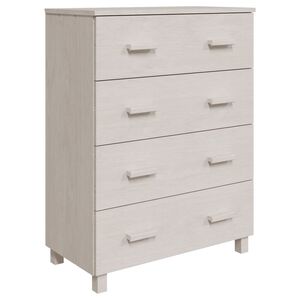 vidaXL Sideboard | White | Solid pinewood, MDF | Medium | Sideboard