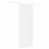 vidaXL Sliding Door White 73.5 x 198.5 cm Solid Pine Wood
