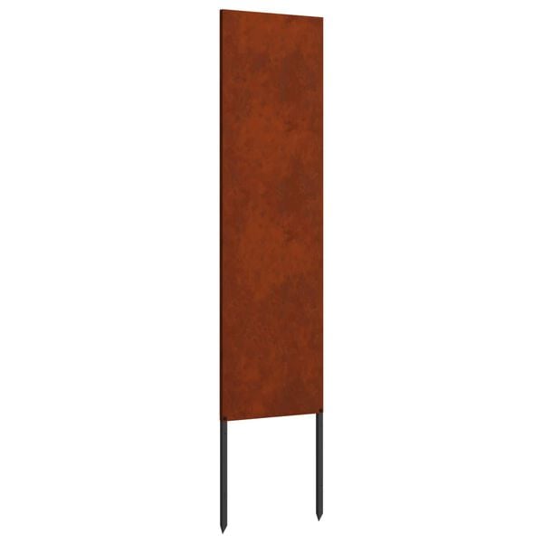 vidaXL Garden Privacy Screen Rusty 32 x 140 cm Weathering steel