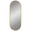 vidaXL Wall Mirror Gold 40x15 cm Oval