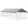 vidaXL Outdoor Dog Kennel with Roof 600x200x150 cm