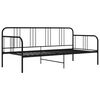 vidaXL Sofa Bed Frame without Mattress Black Metal 90x200 cm