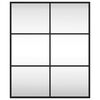 vidaXL Wall Mirror Black 50x60 cm Rectangle Iron