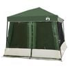 vidaXL Camping Tent Set 2 pcs 5-Person Green Taffeta and Fabric