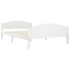 vidaXL Bed Frame without Mattress White Solid Wood Pine 140x200 cm