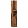 vidaXL Bathroom Cabinet Old Wood 32x34x188,5 cm Engineered Wood