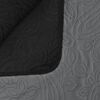 vidaXL Double-sided Quilted Bedspread 220x240 cm Grey and Black