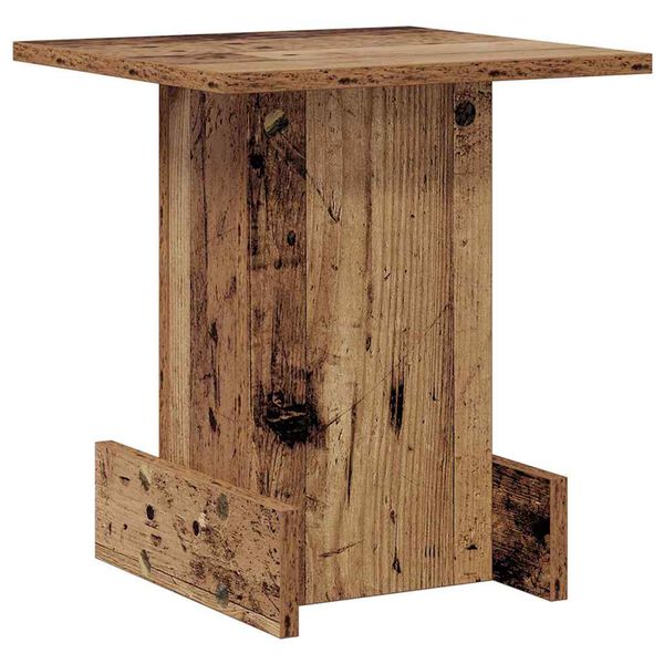 vidaXL End Table Old Wood 35.5 x 35 x 40 cm Engineered Wood
