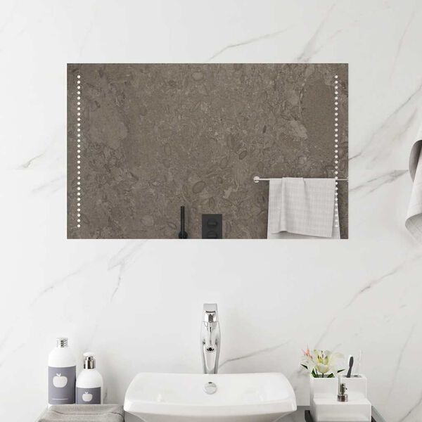 vidaXL LED Bathroom Mirror 80x50 cm