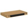 vidaXL Wall Shelf 2 pcs Brown 40 x 23.5 x 4 cm Engineered Wood