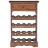 vidaXL Wine Rack Solid Mahogany Wood