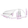 vidaXL Greenhouse with Steel Frame Green 84 m&sup2; 14x6x2.85 m