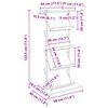 vidaXL Magazine Rack Smoked Oak 68 x 40 x 123.5 cm Engineered Wood