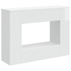 vidaXL Console Table High Gloss White 101 x 29 x 74 cm Engineered Wood