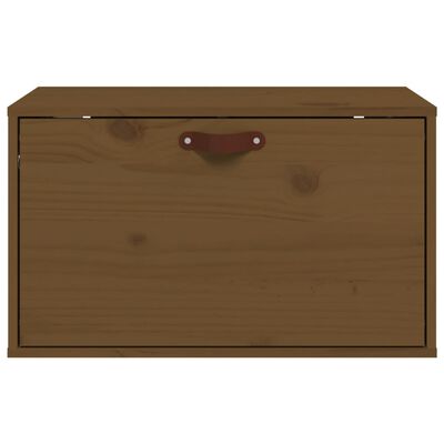 vidaXL Wall Cabinet Honey Brown 60x30x35 cm Solid Wood Pine