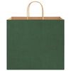 vidaXL Paper Bags 50 pcs with Handles Green 32x22x28 cm