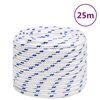 vidaXL Boat Rope White 18 mm 25 m Polypropylene