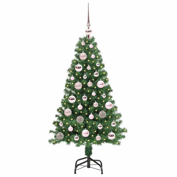 vidaXL Artificial Christmas Tree with 150 LEDs with Stand Green 120 cm