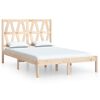 vidaXL Bed Frame without Mattress Solid Wood 140x190 cm