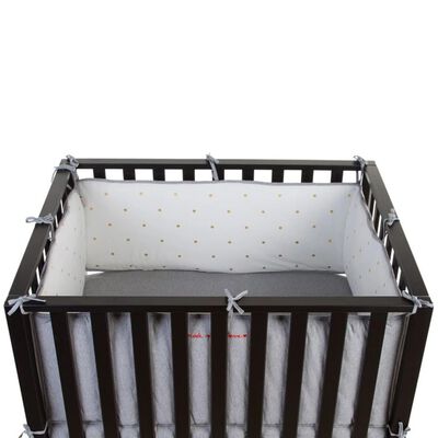 CHILDHOME Playpen Protection 340x35cm Jersey Gold Dots