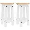 vidaXL 3 Piece Bar Set White Solid Wood Pine