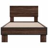 vidaXL Bed Frame without Mattress Brown Oak 90x190 cm Single
