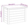 vidaXL Storage Box Natural 80 x 44.5 x 57.5 cm Impregnated Pine Wood