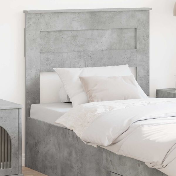 vidaXL Headboard Concrete Grey 90 cm Engineered wood