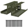 vidaXL Under Desk Cable Management Tray 2 pcs Olive Green