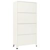 vidaXL Locker Cabinet Grey and Blue 90x45x180 cm Steel
