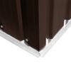 vidaXL Garden Shed 257x298x178 cm Metal Brown