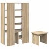 vidaXL Shoe Cabinet with Shelf 2 pcs Sonoma Oak Engineered Wood