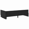 vidaXL Corner Bed Frame with Headboard Black 100 cm x 200 cm Velvet