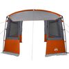 vidaXL Tailgate Tent for Caravan Grey and Orange 352 x 250 x 240 cm