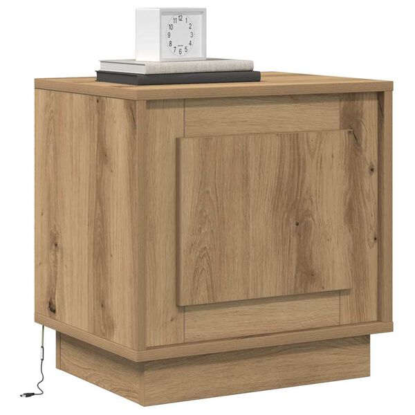 vidaXL Bedside Cabinet Artisan Oak 44 x 34.5 x 45 cm Engineered Wood