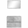vidaXL Bathroom Furniture Set Concrete Grey Engineered Wood