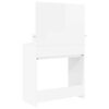 vidaXL Bedroom Dressing Tables High Gloss White 80 x 39.6 x 135 cm