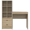 vidaXL Desk with Drawer 2 pcs Sonoma Oak